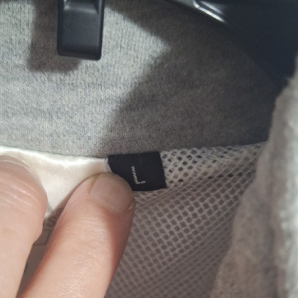 Vintage Adidas Gray/Navy Blue Mesh Lined Zip Up Athletic Jacket-L - Picture 3 of 7